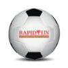 Custom medium 24” circumference size 3 logo photo soccer ball synthetic leather