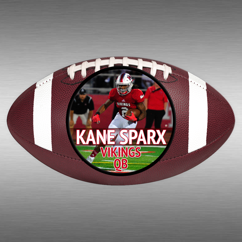 Custom 6” diameter team ball shaped (football, round ball) magnets for teams, giveaways and promos