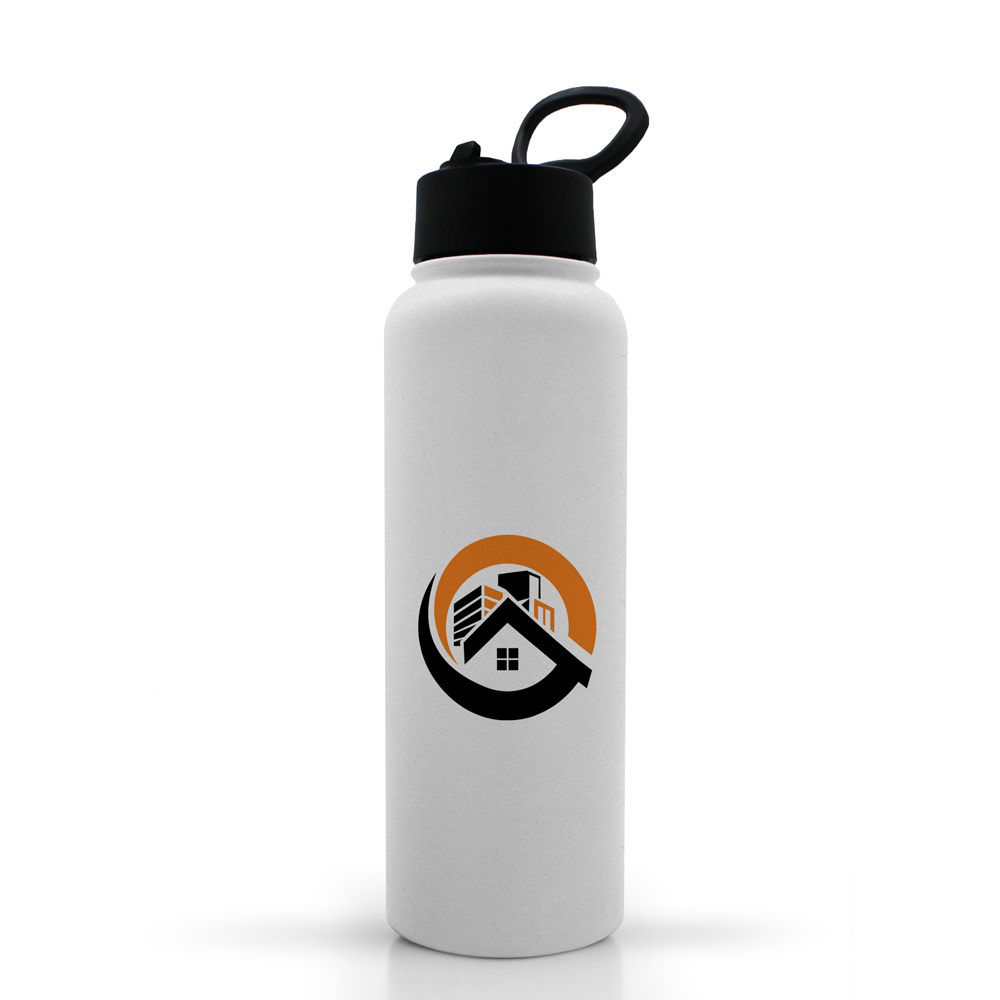 Custom 33 oz logo stainless steel double walled water bottles for events & parties