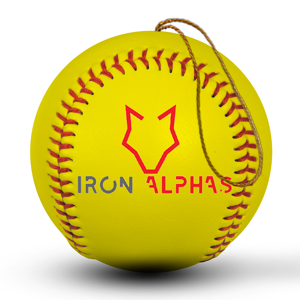 Best custom printed 12” circumference regulation size logo photo promotional softee or softball ornaments